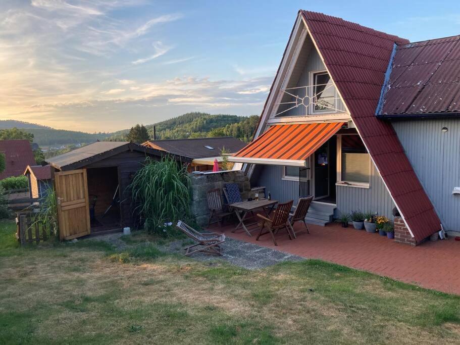 Behagliches Nurdachhaus Im Ferienhausgebiet Langelsheim Eksteriør billede